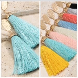 Tassels earrings mints